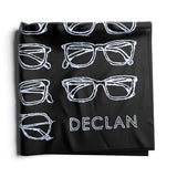 Slate lens cloth, folded